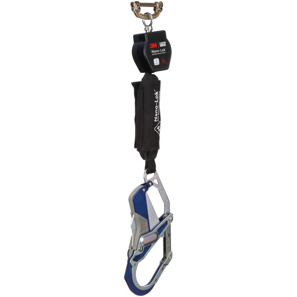 Self-Retracting Lanyards, Lifelines & Fall Limiters, Length (Feet): 6.000 , Housing Material: Thermoplastic , Unit Connector: Single Pin Connector  MPN:7012818542