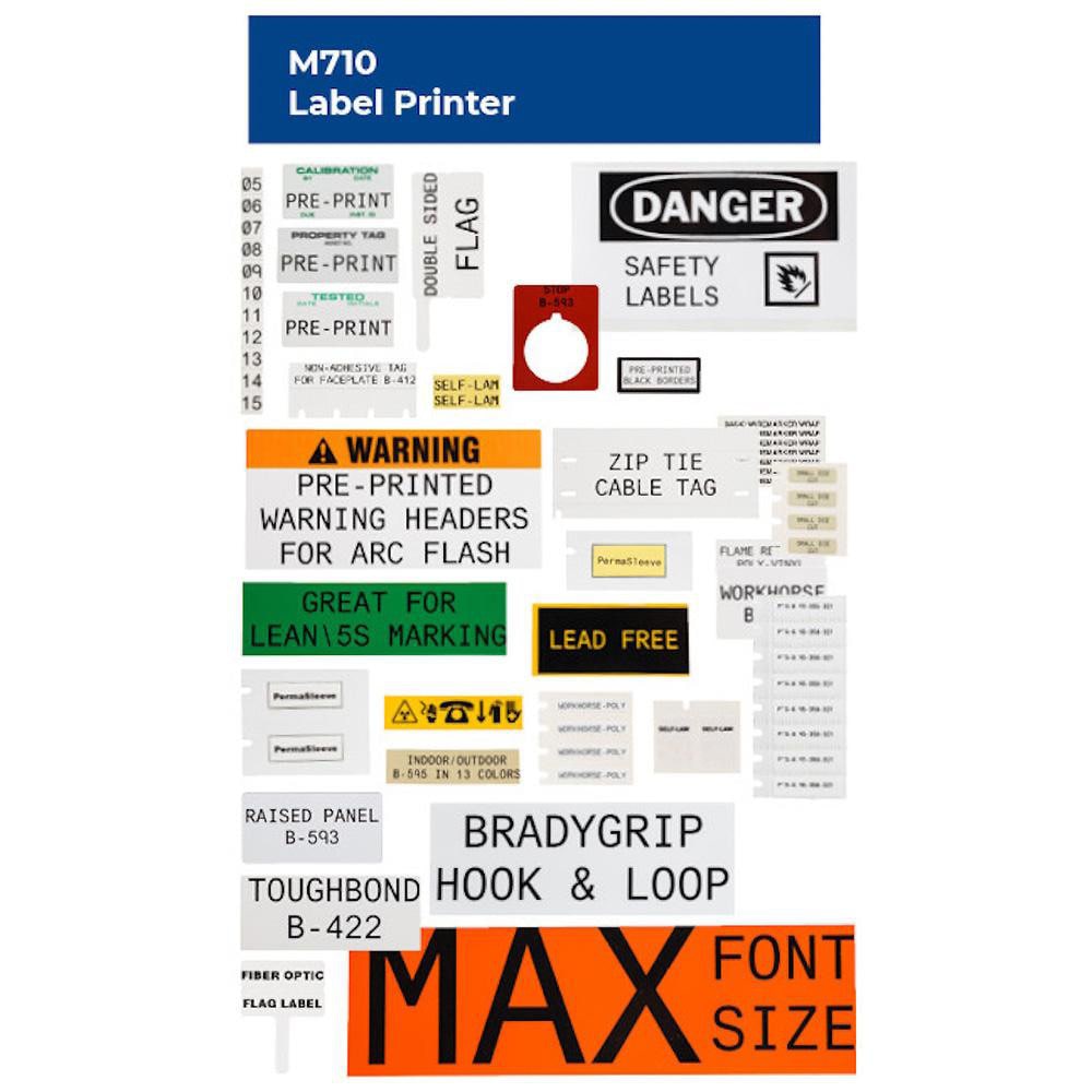 Label Maker & Tape Accessories, For Use With: Electrical Labeling, Facility Identification, General Identification, Healthcare and Hospital Labeling MPN:175663