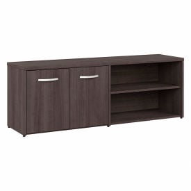 Bush Business Furniture Hybrid Low Storage Cabinet W/Doors 6 Shelves 60