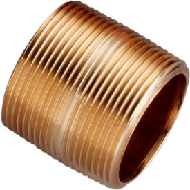 3/4 In. X 1-3/8 In. Lead Free Seamless Red Brass Pipe Nipple - 140 PSI - Sch. 40 - Domestic 2012-001