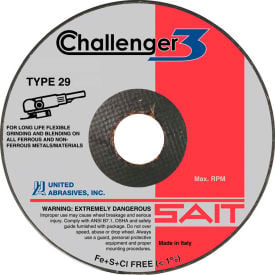 United Abrasives - Sait 27615 Challenger III Grinding Wheel Type 29 5 