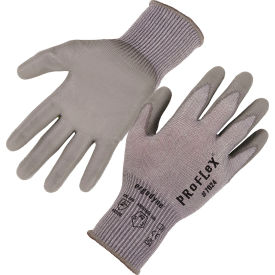 Ergodyne® Proflex 7024 Cut Resistant Gloves Polyurethane Coated ANSI A2 L Gray 1 Pair 10404