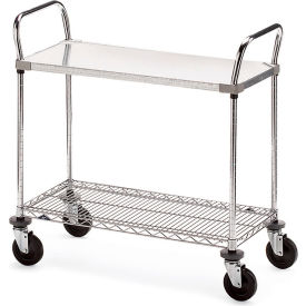 Metro®Wire Utility Cart w/2 Shelves 800 lb. Capacity 36