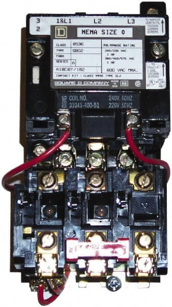 208 Coil VAC at 60 Hz, 18 Amp, Nonreversible Open Enclosure NEMA Motor Starter MPN:8536SBO2V08