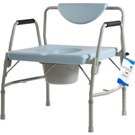 Dynarex Bariatric Drop Arm Bedside Commode Seat 10375