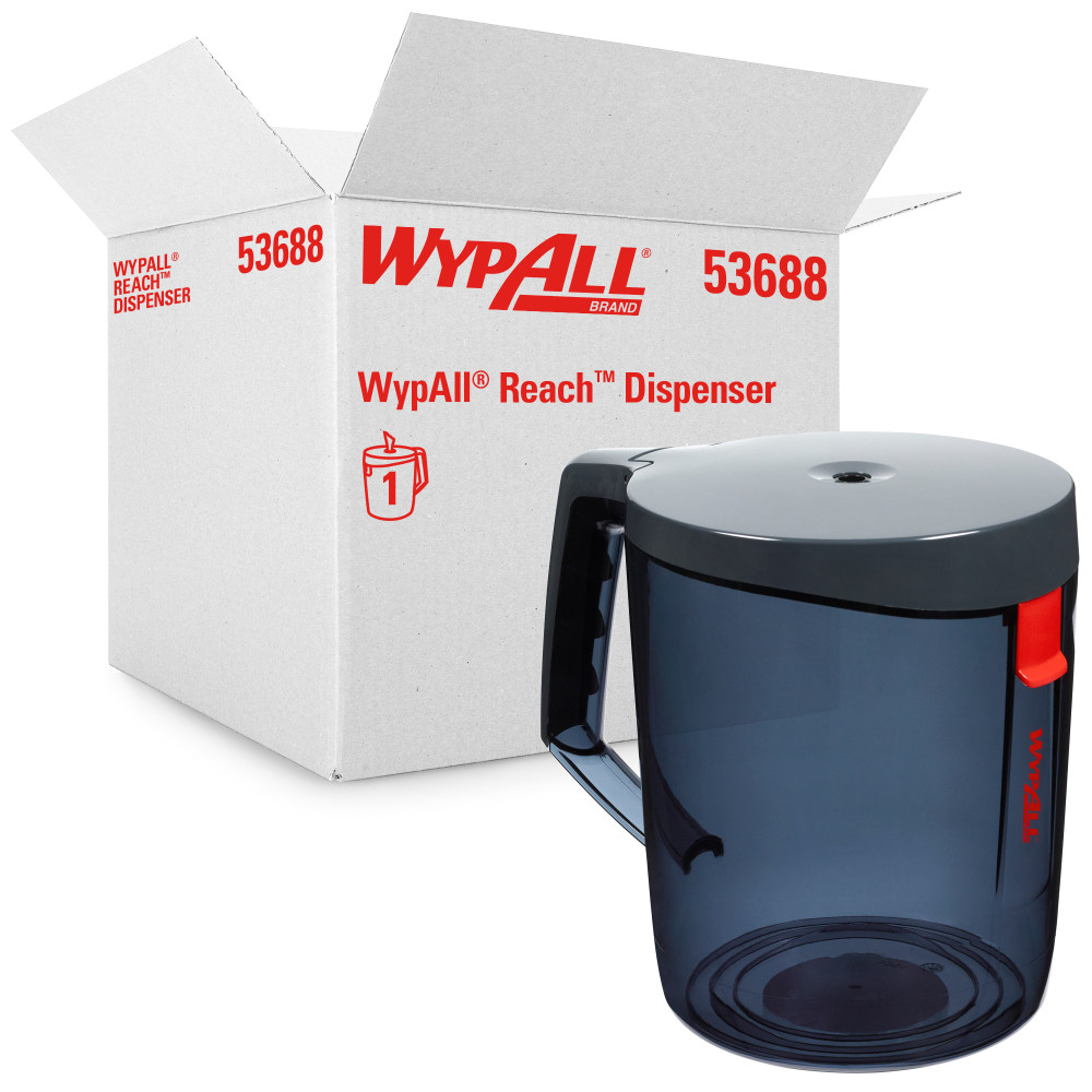 WypAll Reach Towel System Dispenser, Black (Min Order Qty 2) MPN:53688
