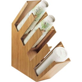 Cal-Mil 2048-4-60 4 Section Bamboo Cup and Lid Holder 4-3/8