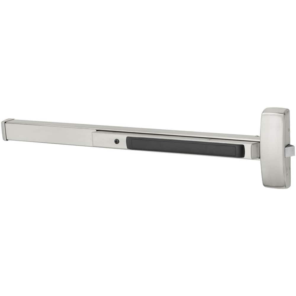 Push Bars, Material: Metal , Locking Type: Exit Device Only , Finish/Coating: Satin Stainless Steel , Maximum Door Width: 3ft , Minimum Door Width: 2.75ft  MPN:8813F ETL LHR 3