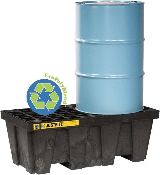 Spill Control Pallet:  2 Drum,  66.00 gal,  2500.00 lb,  Polyethylene MPN:28623