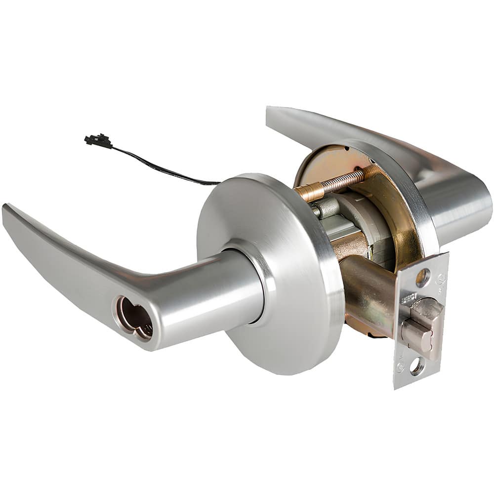 Lever Locksets, Lockset Type: Entrance , Key Type: Keyed Different , Back Set: 2-3/4 (Inch), Cylinder Type: Less Core , Material: Metal  MPN:9KW37DEU16DS362