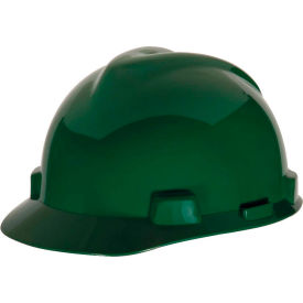 MSA V-Gard® Slotted Cap With 1-Touch Suspension Green - Pkg Qty 20 10057445