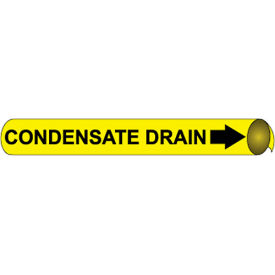 NMC™ Precoiled & Strap-On Pipe Marker Condensate Drain Fits Over 10