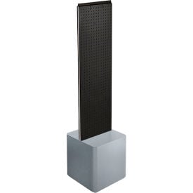 Approved 700729-BLK Two-Sided Pegboard Floor Display W/ Studio Base 14-1/2