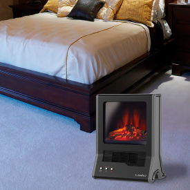 Lasko Ultra Ceramic Fireplace Heater 1500W Black CA20100