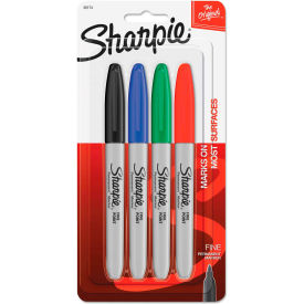 Sharpie® Fine Point Permanent Marker - Assorted Colors - 4 Pack 30174PP