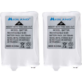 Midland® Rechargeable Battery For X Talker Series White - Pkg Qty 2 AVP14
