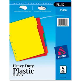 Avery Plastic Tab Divider Blank 8.5