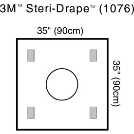 3M™ Steri-Drape Wound Edge Protector 1076 35