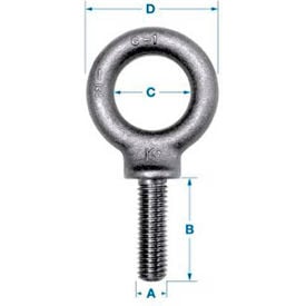 Ken Forging K2023 - Carbon Eyebolt - Shoulder Pattern - 3/8-16 - 1-1/4