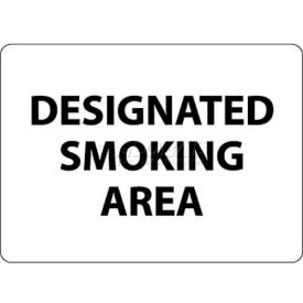NMC M102RB No Smoking Area Sign Designated Smoking Area 10