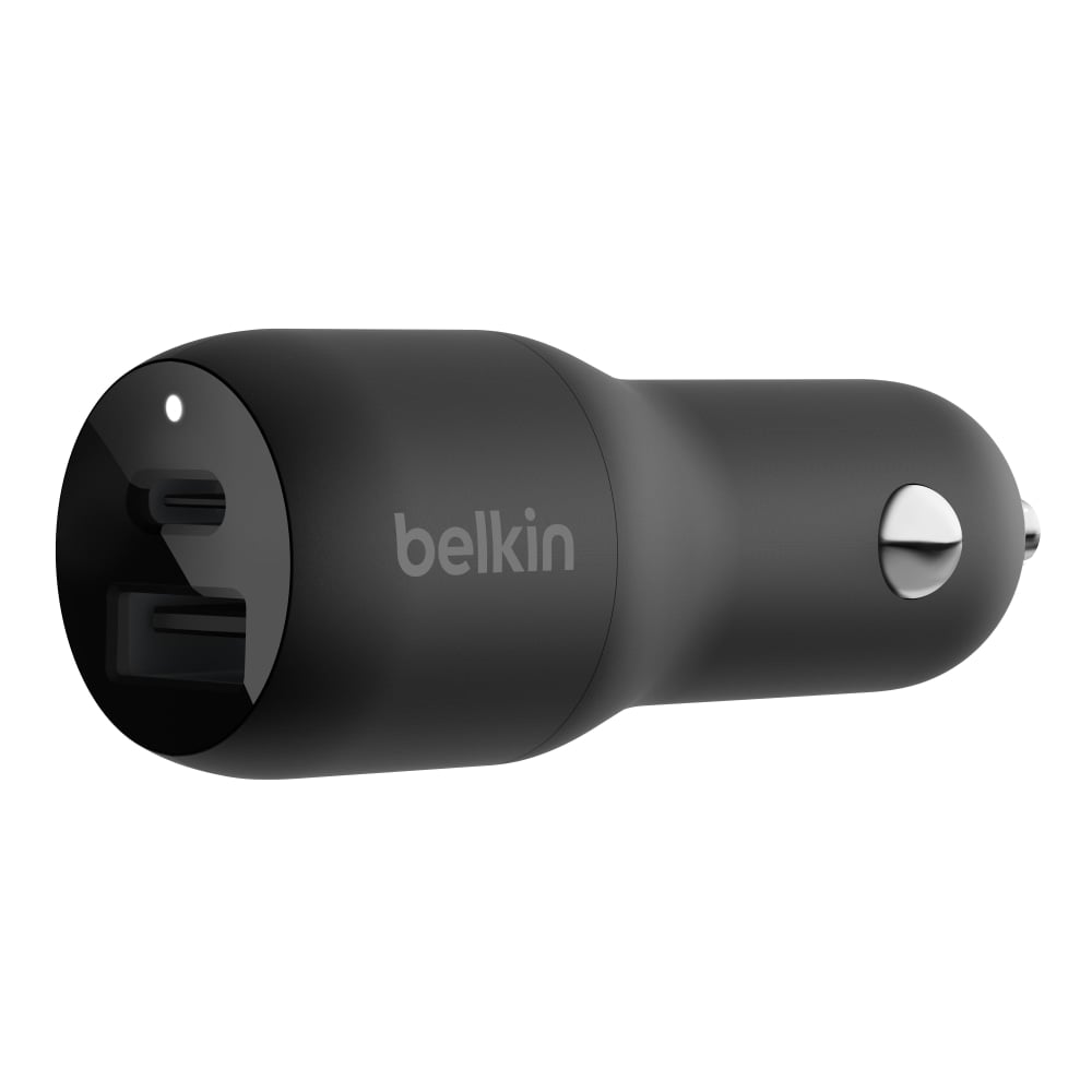 Belkin 37-Watt Dual Car Charger With PPS, Black (Min Order Qty 4) MPN:CCB004BTBK