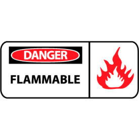 Pictorial OSHA Sign - Vinyl - Danger Flammable SA103P