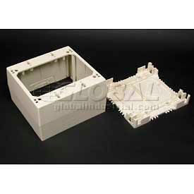 Wiremold 2344-2-Wh 2-Gang Extra Deep Device Box White 4-3/4