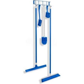 Horizon Manufacturing Utility/Sanitation Hook Rack Blue 17-1/4