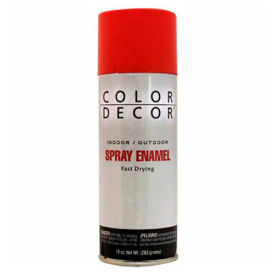 Color Dcor Decorative Enamel Spray 10 oz. Aerosol Can Bright Red Gloss - 579626 579626