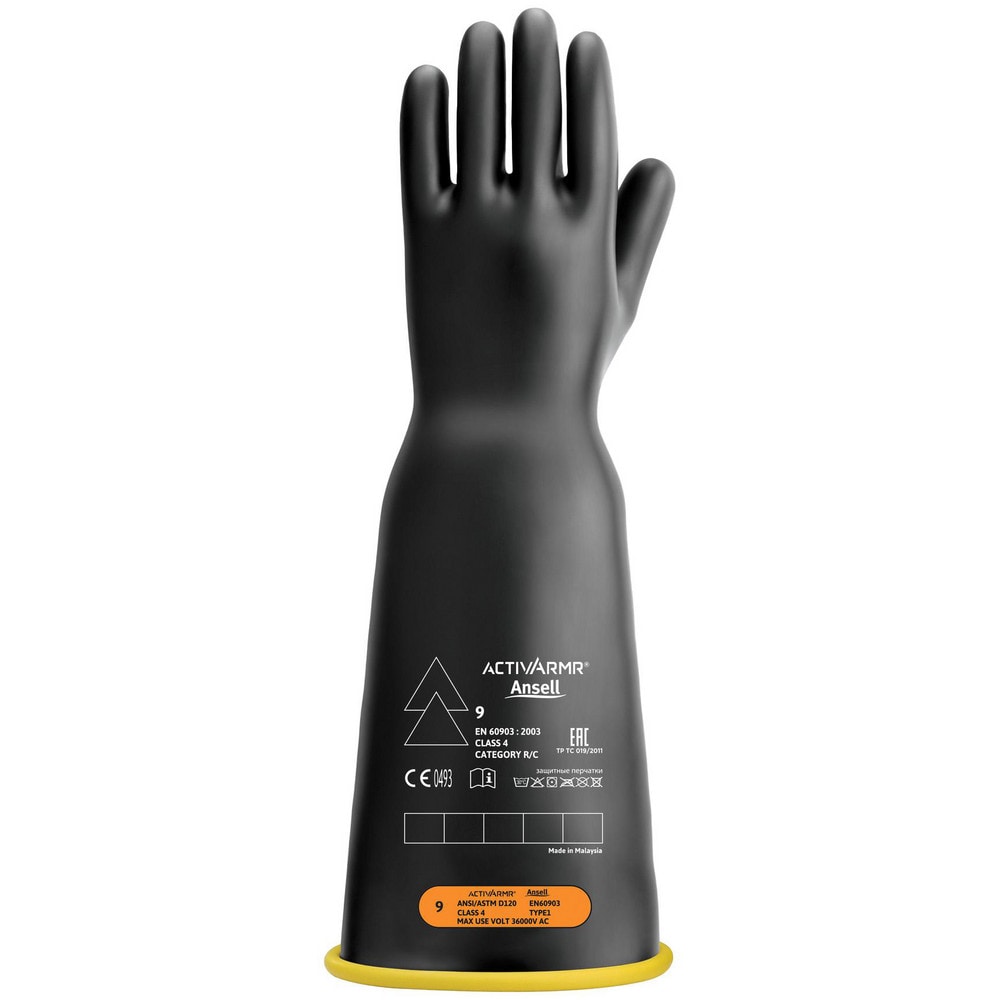 Electrical Protection Gloves & Leather Protectors, Glove Type: Electrical Protection Gloves, Rubber Voltage Gloves , Primary Material: Natural Latex Rubber  MPN:RIG418YBBC110