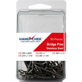 Bridge Pin Assortment Stainless Steel Plain 50 Piece DISP-BPS050