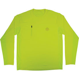 Ergodyne® Chill-Its 6689 Cooling Long Sleeve Sun Shirt w/ UV Protection 2XL Lime 12146