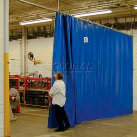 GoVets™ Solid Blue Curtain Wall Partition 24 x 8 541985