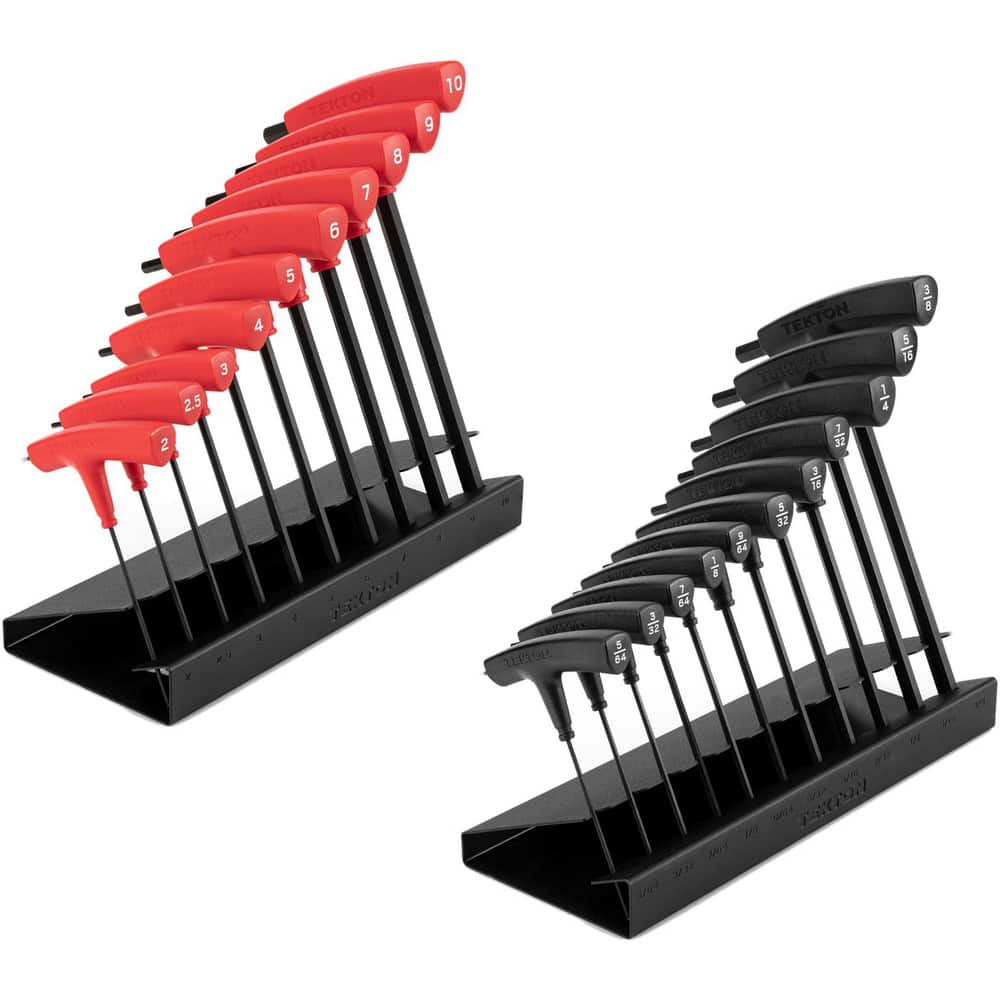 Hex Key Sets, Tool Type: Hex Key Set , Handle Type: T-Handle , Hex Size Range (Inch): 5/64 - 3/8 , Material: Steel , Overall Length (Decimal Inch): 9.0000  MPN:KTX92301