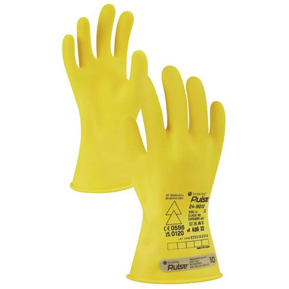 Electrical Protection Gloves & Leather Protectors, Glove Type: Electrical Protection Gloves , Primary Material: Natural Rubber , Numeric Size: 10  MPN:24-9012-100