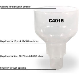 MTC™ Bio Reducing Adapter For 5 ml & 15 ml Tubes Pack of 25 C4015