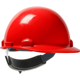 Dynamic Dom Cap Style Dome Hard Hat HDPE Shell 6-Pt Suspension Rachet Adjustment Red 280-HP341SR-15