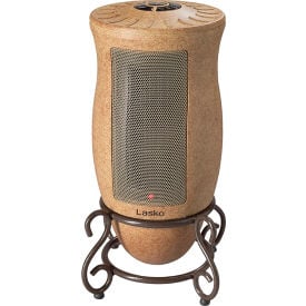 Lasko Designer Series Ceramic Oscillating Heater W/ Electronic Remote 1500W Tan 6435