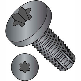 5/16-18X2  Six Lobe Pan Floor Board Screw Type F Fully Threaded Black Phosphate Pkg of 500 3132FTPB