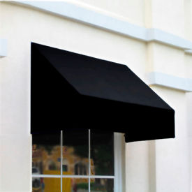 Awntech CN44-10K Window/Entry Awning 10-3/8'W x 4-11/16'H x 4'D Black CN44-10K