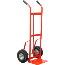 Wesco® Steel Hand Truck w/ Double Handle PE Pneumatic Wheels 700 lb. Capacity 210372