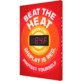 Accuform SCK702 Heat Stress Temperature Sign BEAT THE HEAT 28