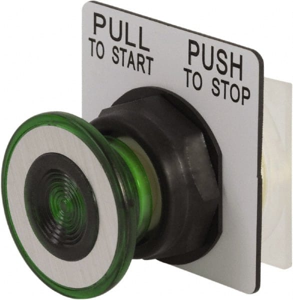 Push-Button Switch: 30 mm Mounting Hole Dia, Maintained (MA) MPN:9001SKR9G