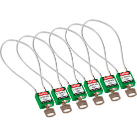 Brady® 146135 Cable Safety Padlocks Keyed Alike 8