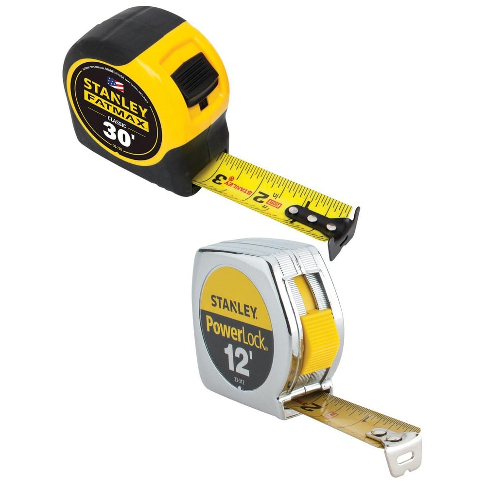 Tape Measures, Length Ft.: 30.000 , Length (Meters): 9.140 , Graduation (Inch): 1/16 , Blade Material: Mylar Polyester Film , Standout Length (Feet): 11.00  MPN:0836689/0868979