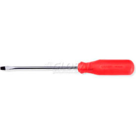 Urrea Red Handled Screwdriver 9643R Slotted Tip 14-5/16