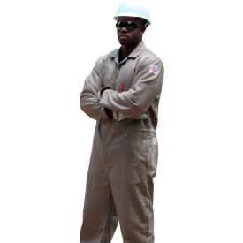 Stanco Full Featured Coverall 7.5 oz. 100 FR Cotton Tank/Khaki FRC681TN-3XL FRC681TN-3XL