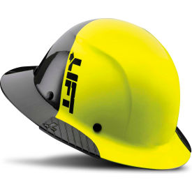 Lift Safety DAX Carbon Fiber Full Brim 50-50 Yellow/Black HDF50C-19HC