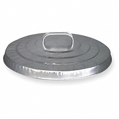 Trash Can Top Flat Snap-On Closure Slvr 2PYX3