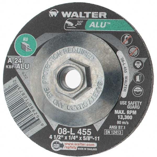 Depressed Grinding Wheel:  Type 27,  4-1/2